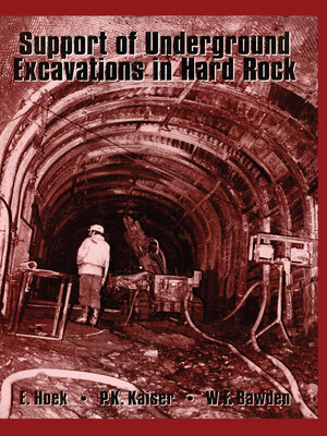 cover image of Support of Underground Excavations in Hard Rock